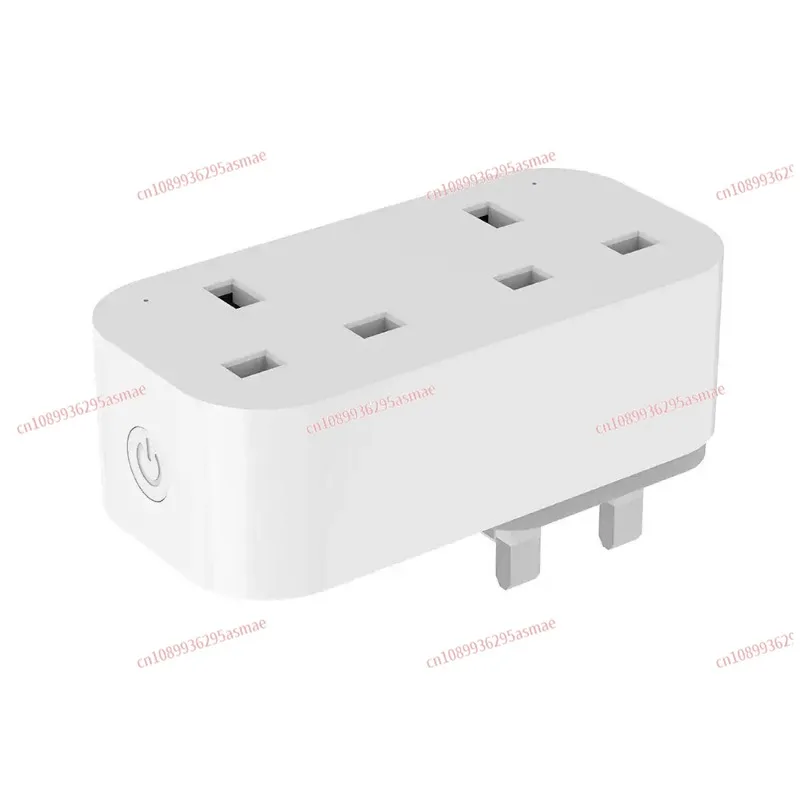 Graffiti intelligent metering power socket British standard 13A one to two remote control wifi voice linkage timing