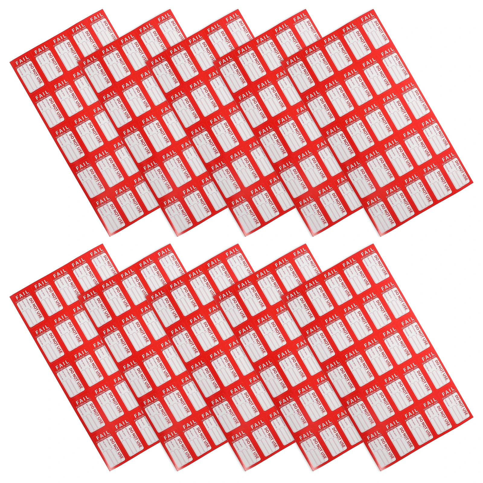 

10 Sheets Quality Inspection Labels Adhesive Passed Stickers for Warehouse Tested Tags Easy Recognition Versatile Use