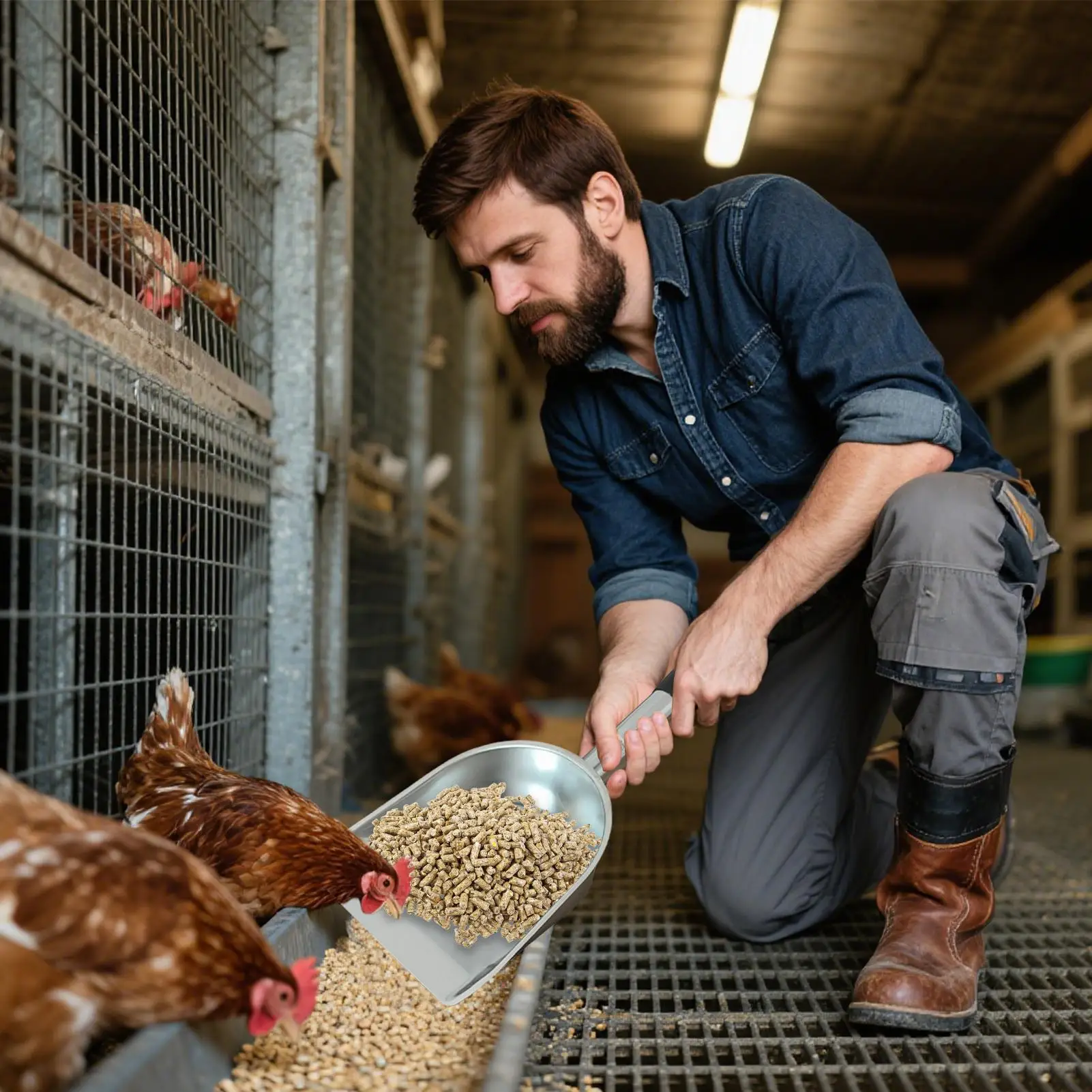 

Металлическая лопатка для муки, универсальная лопатка для ледяной муки, маленькая ручная лопатка, многофункциональная кухонная ложка, эргономичные принадлежности для общественного питания