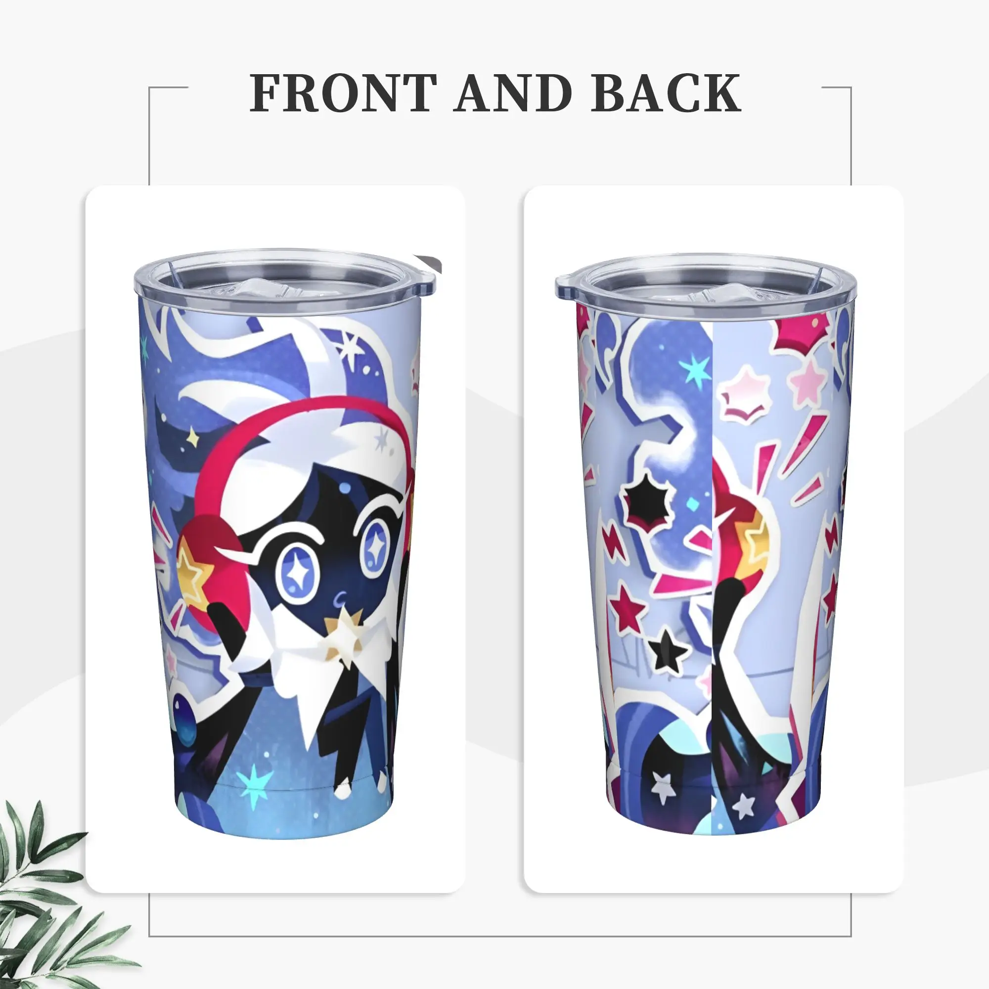 Stardusts Cookies Run GAMING Kingdoms Insulated Tumbler with Lid  Stainless Steel Thermal Mug Double Wall Bottle Cup, 20oz