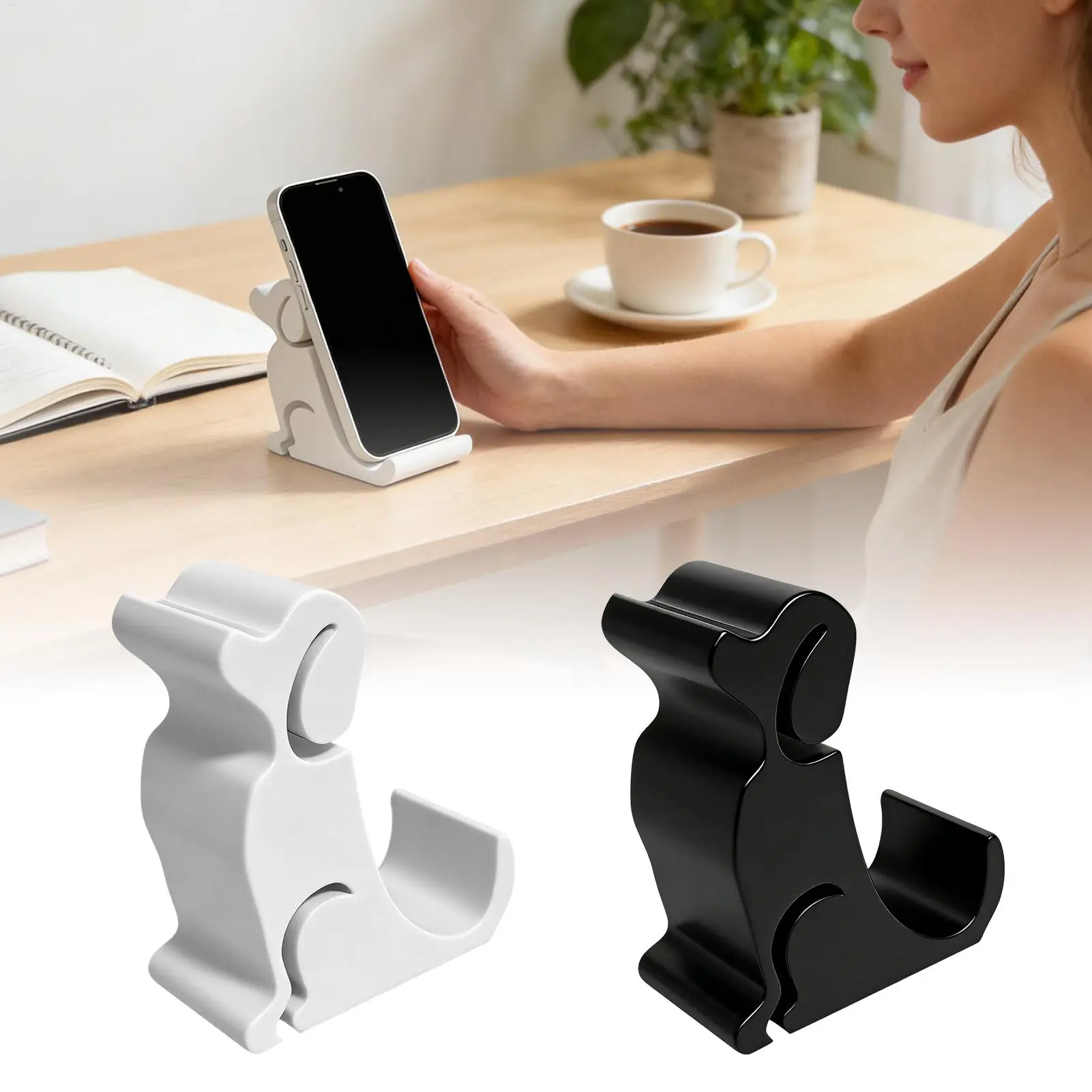

1pc Dog Phone Holder Anti-Slip Dog Figurines Statues Decoration Phone Desk Mount Gadgets For Desktop Table Home Offices Gym