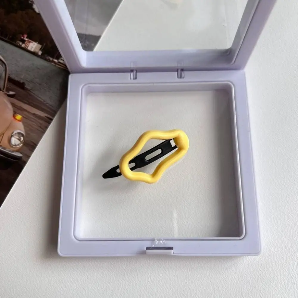 مشبك شعر سحابي بلاستيكي ، راتنج ملون ، دبوس شعر جانبي جميل ، ديكور بسيط ، إكسسوارات شعر ، جديد