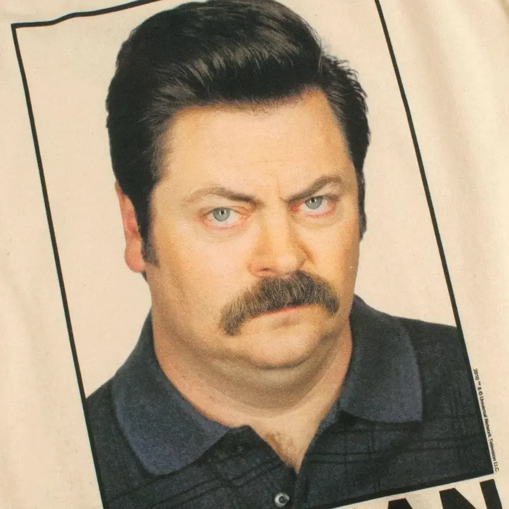 Popfunk Classic Parks & Rec Ron Swanson Woman of The Year T Shirt & Stickers