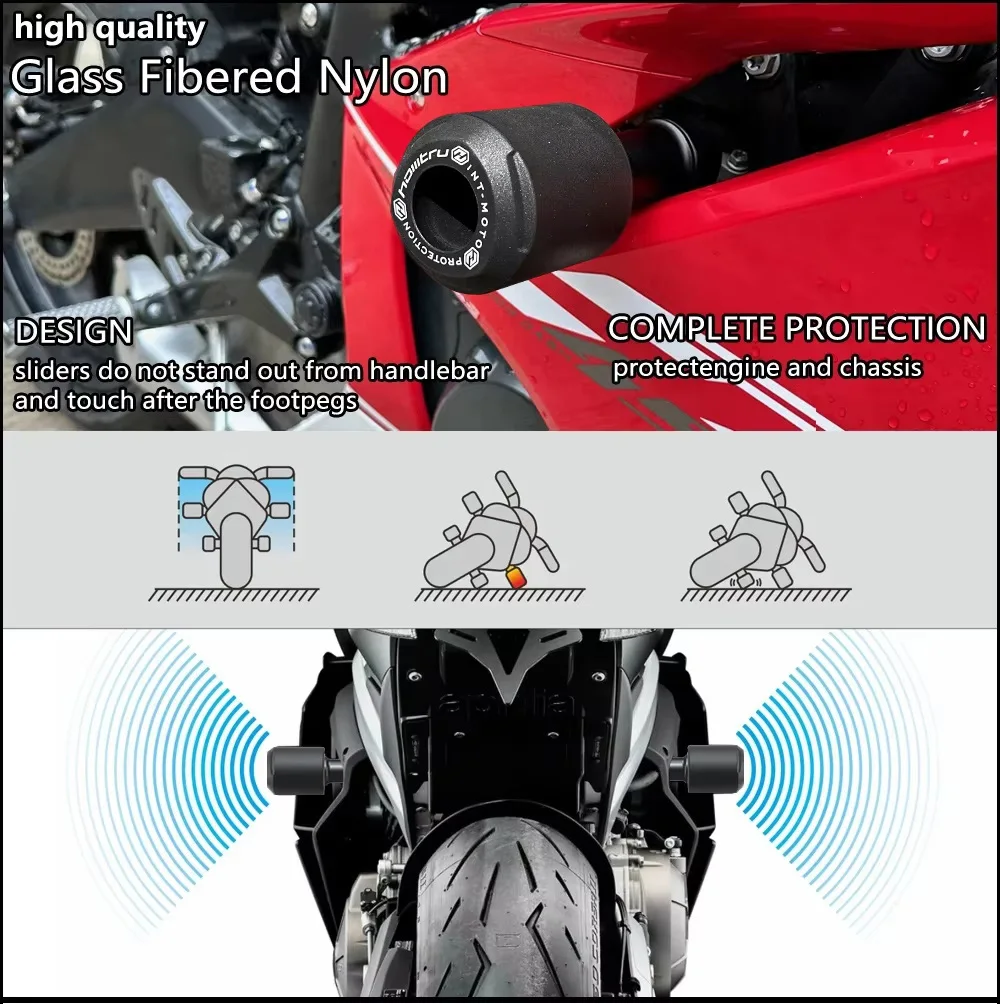 Motorcycle Frame Slider For Suzuki GSX-S750 2017-2021 GSX-S750Z 2018-2021 Crash Ball CNC No Cut Racing Frame Sliders Accessories