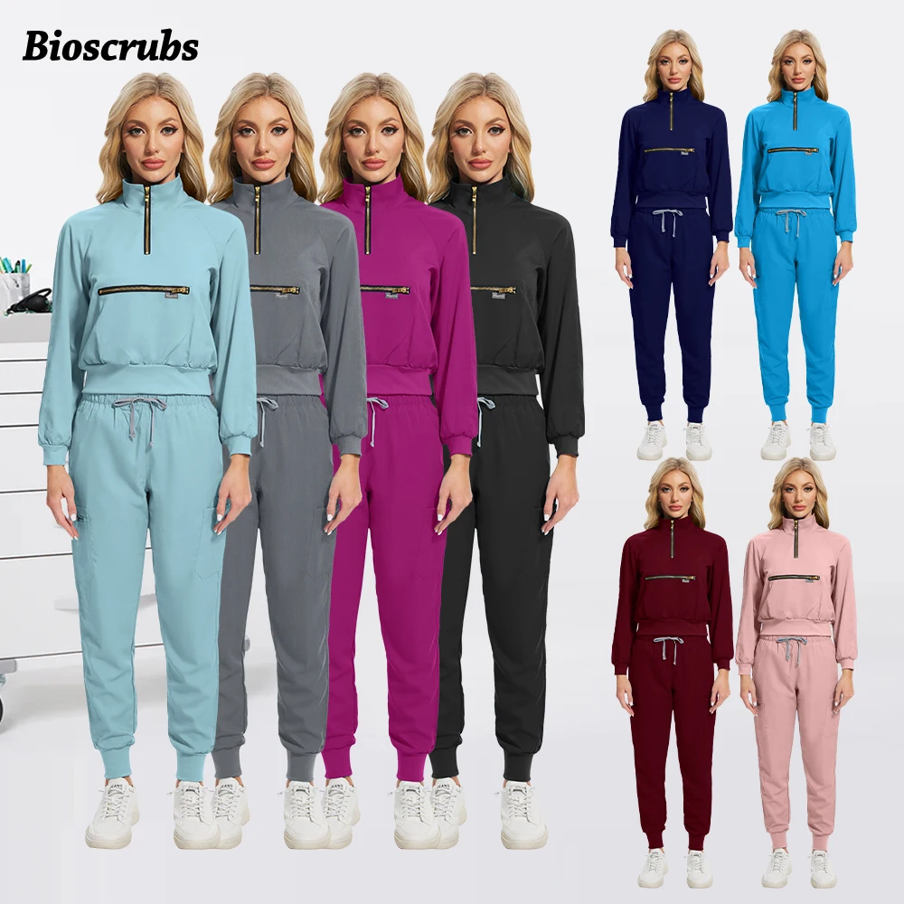 

Облегающий короткий топ, комплект для бега, женская униформа-скраб, медицинская униформа медсестры, удобная клиническая одежда, аксессуары для лабораторных операционных комнат
