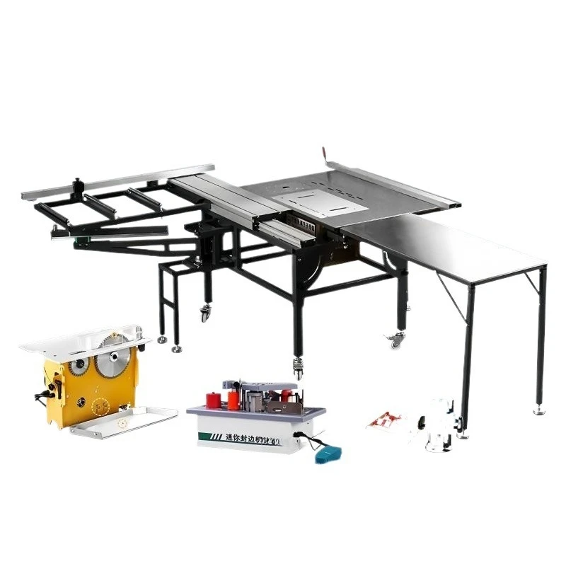 

Rocker arm push table, sawing woodworking saw table, multifunctional stainless steel