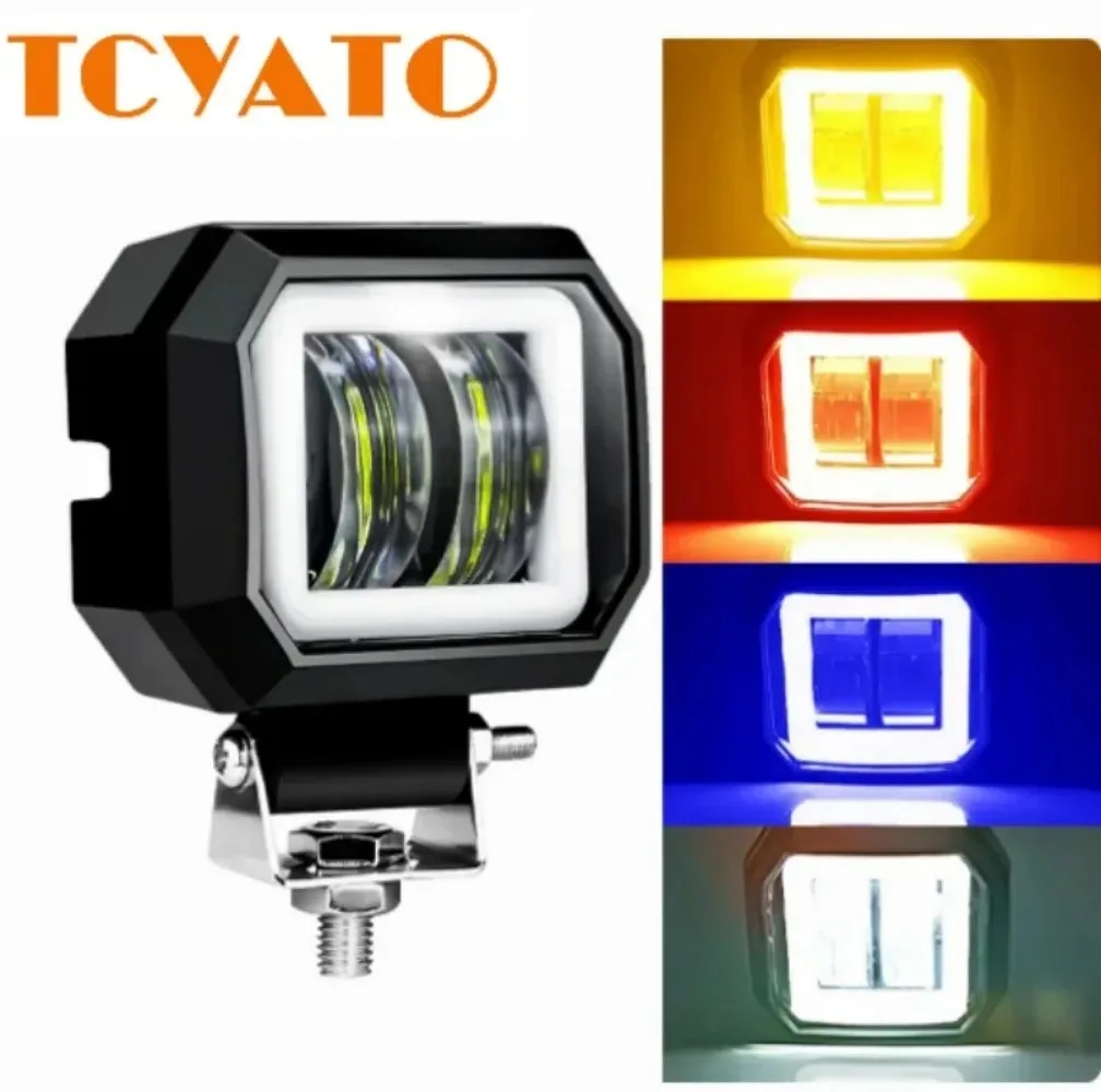 TCYATO المبيعات المباشرة للمصابيح الأمامية LED للسيارات، وشرائط إضاءة العمل LED المربعة، والأضواء الكاشفة للفتحة، والدراجات النارية #1