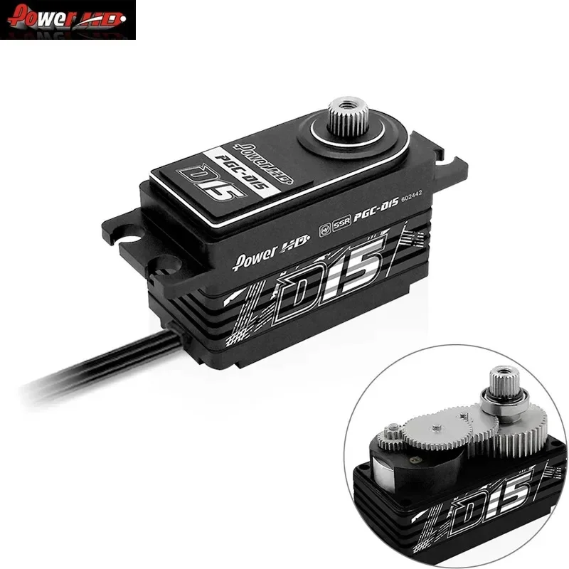 RoRusPower HD D12 D15 Short Body Digital Servo High-speed High Torque Support SSR Mode For 1/10 Racing RC Drift Car Drone Access