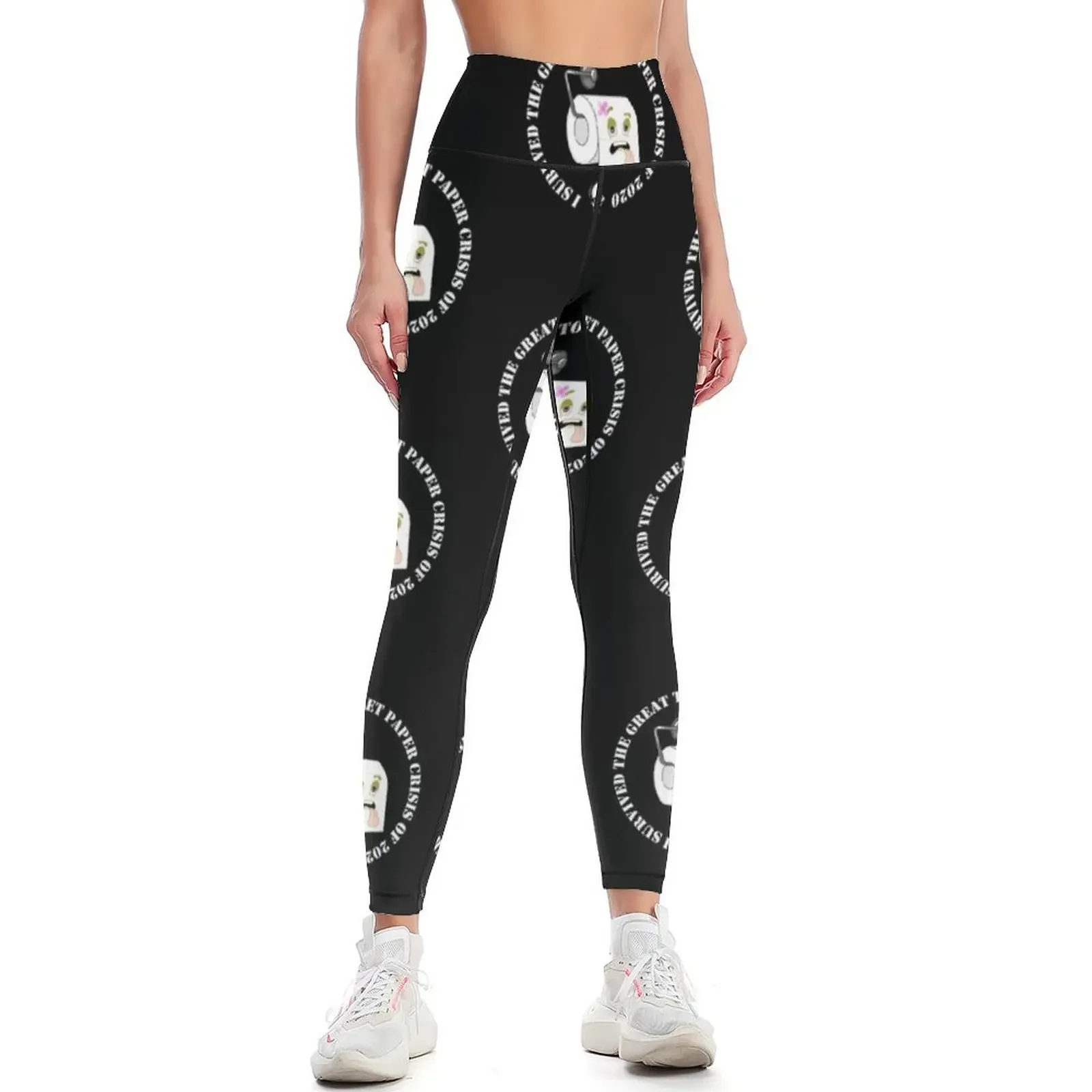 

I survived the Great toilet paper crisis of 2020 Leggings legging pants raises butt trousers legging push up Womens Leggings