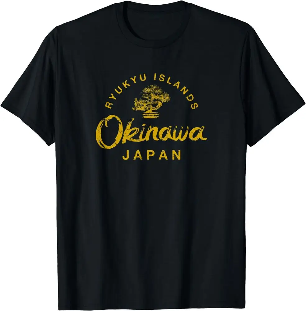 Vintage Japan Okinawa Bonsai Tree Japanese T-Shirt Anime Graphic T-shirts For Men Clothing Women Short Sleeve Tees