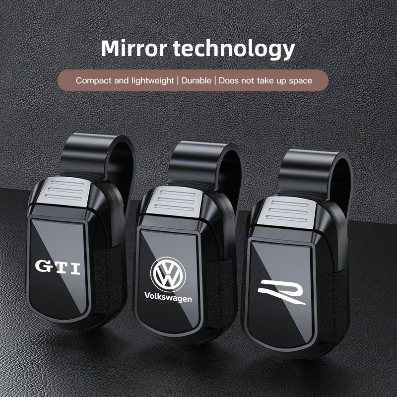 Clip de almacenamiento para gafas de sol, abrazadera para visera solar, para VW GTI Rline Polo Golf Passat Tiguan Arteon Touareg CC Taigo Caddy T-ROC