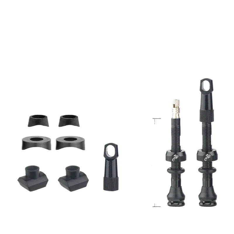 AliExpress NONE Bicycle Tubeless Tire Valve Carbon Rim Presta Valves 40 50 65 80mm Nipple Detachable Brass Core with Cap for MTB Bike Air Valve