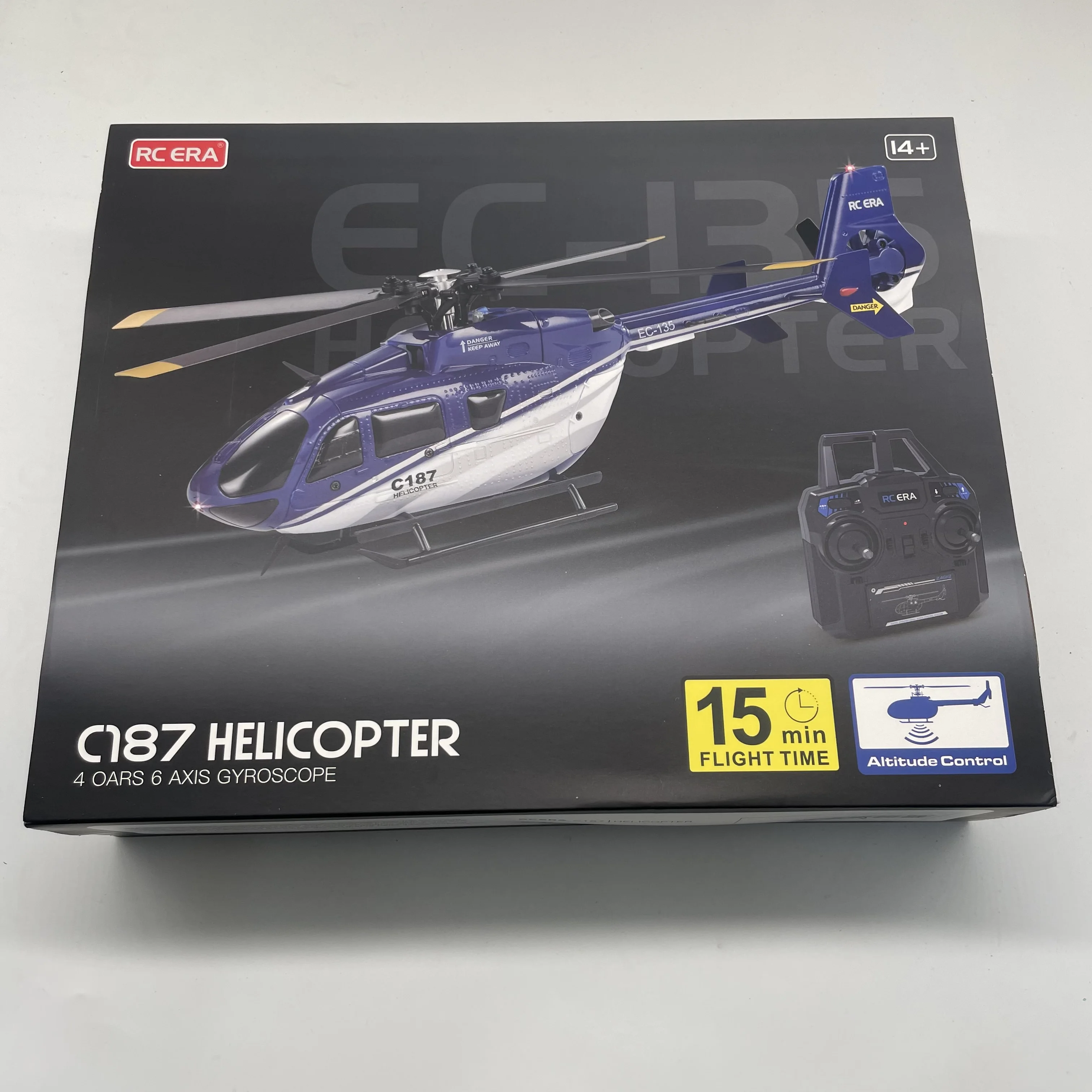 RC EAR C187 bateria 2.4G 4CH 6-osiowa bezdotykowa skala EC135 części do helikopterów 7.4V 350mAh Lipo