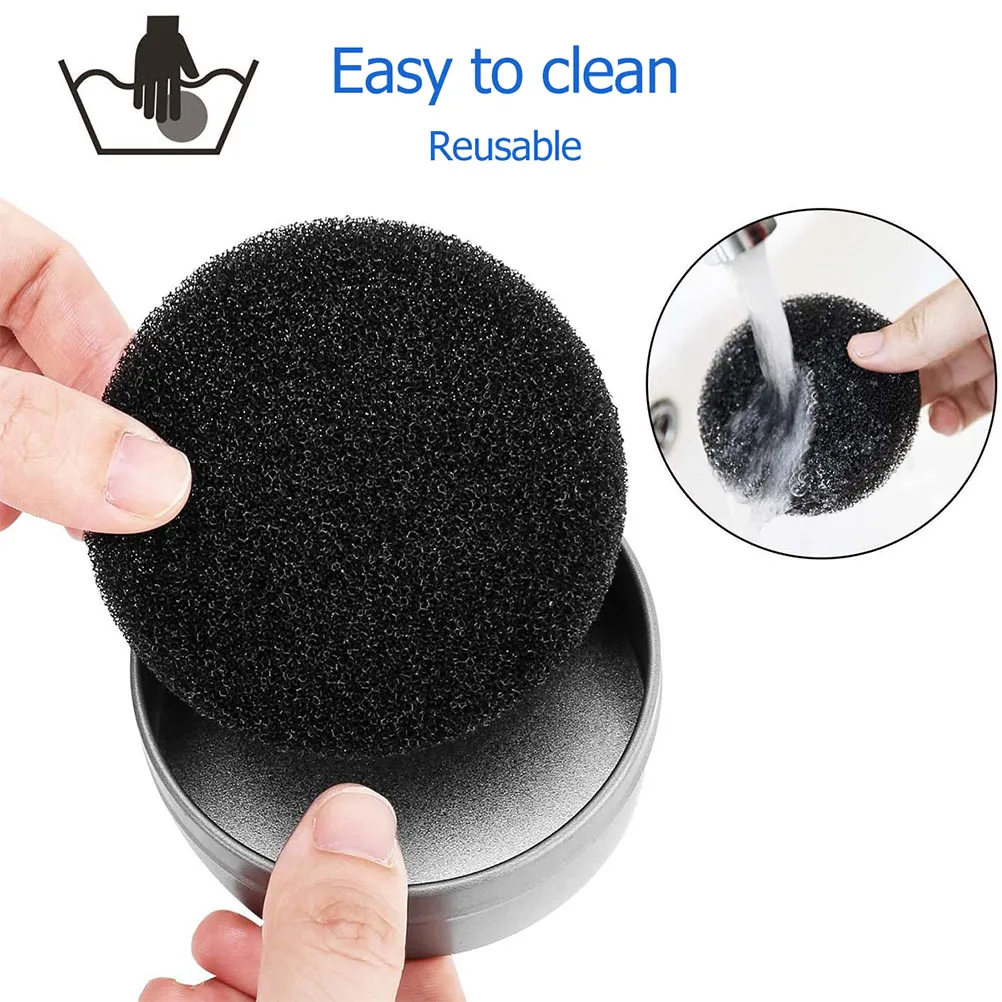 4set Makeup Brush Cleaning Tool Activated Carbon Sponge For Home Travel Business Use Brushes Clean Sponge Color Removal Cleaner