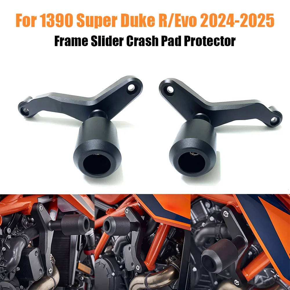 

Для 1390 Super Duke R EVO 2024-2025 ползунки рамы мотоцикла защита от столкновений