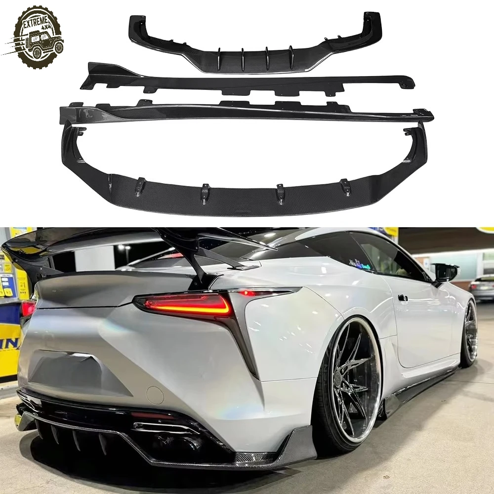 

Carbon Fiber Bodykit Front Lip Side Skirts for Lexus LC500 500H Rear Diffuser High Polished Surface Screw Easy Installation