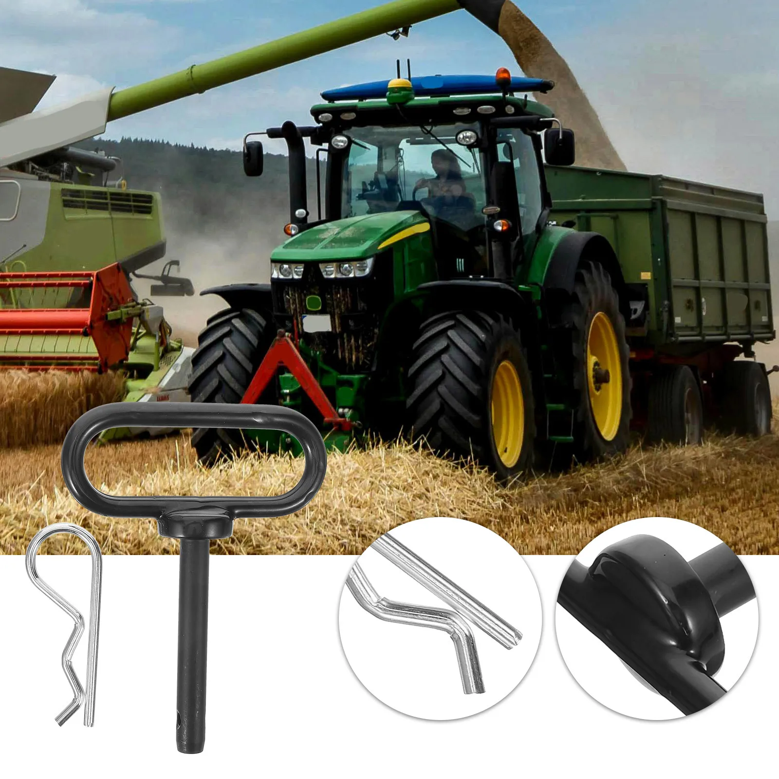 

1Set Multi-Function Trailer Hitch Pin Lock Durable Iron Locking Pin for Lawn Mower Grass Trimmer Hitch Accessories Universal