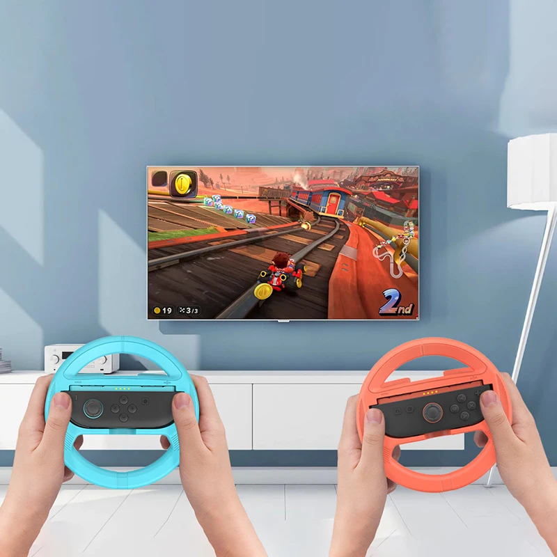 For Switch2 JoyCon-2 Controller Game Steering Wheel Controller Handle Bracket Handle For Switch2 Game Accessories