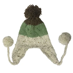 BomHCS Crochet Handmade Knitted Pompom Ball Beanie Braided Winter Warm Hat