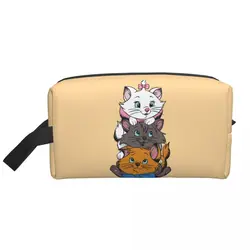 Custom Fashion Manga Travel Toiletry Bag for Women Marie Cat Makeup Cosmetic Bag Beauty Storage Dopp Kit