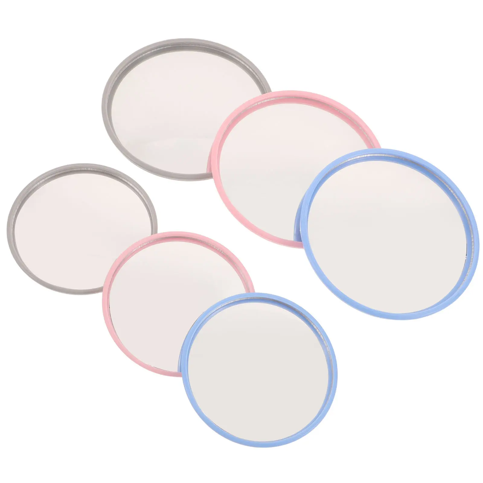 1 ensemble de clips réfléchissants pour smartphone, grand miroir réglable, miroir convexe en acrylique pour Halloween et Noël, mini miroir rond, 6 pièces.