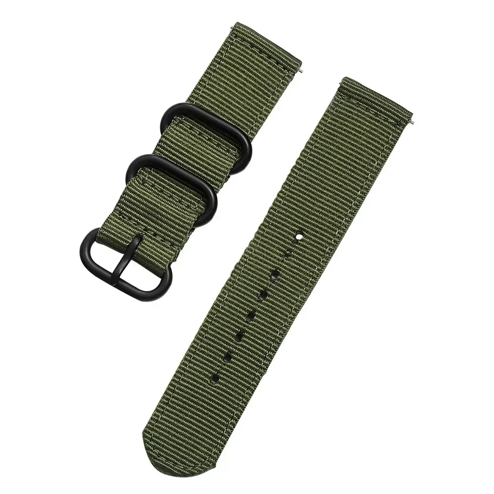 18 20 22 24mm Nylon Strap for Samsung Galaxy Watch Active 2 40 44mm Watch 42mm Gear S3 Quick Release Watch Band Strap Sport Band