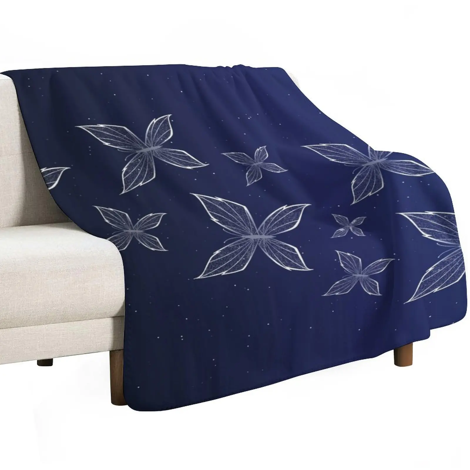 Wraith Butterfly [3] From Heaven Official's Blessing Throw Blanket Bed covers Sofa Throw Retros Cute Plaid Moving Blankets