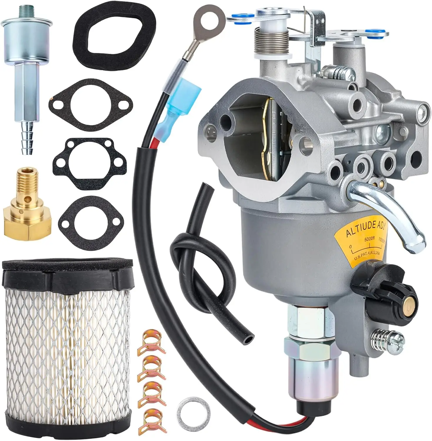 

Карбюратор, совместимый с A042P619 Microquiet 4000 Вт, генератор Onan4KYFA26100 4KYFA26100P, заменяет 146-0759146-0803 с воздушным фильтром