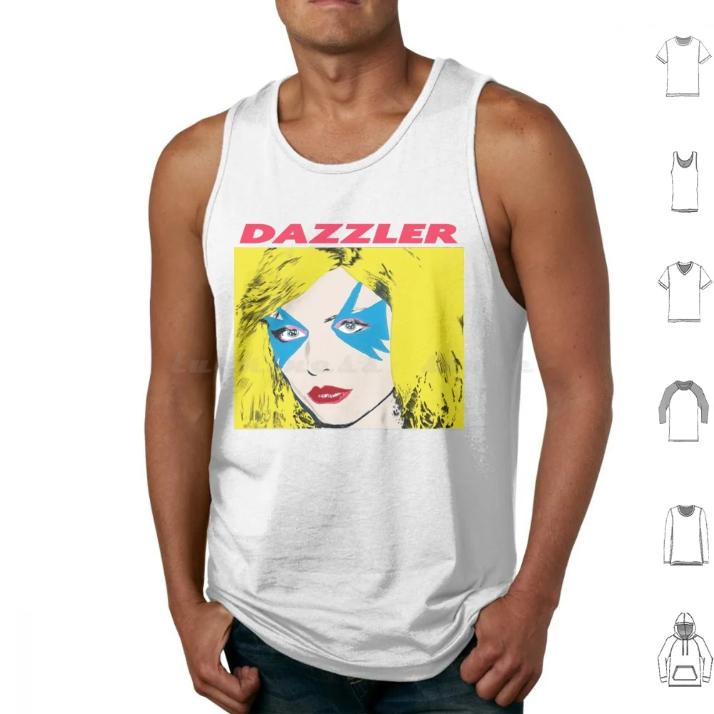 Dazzler Tank Tops Vest Sleeveless Superhero Pop Star Star Album Cover Mash Up Pulp2pixel Mutant Dazzler X Men 1980 S