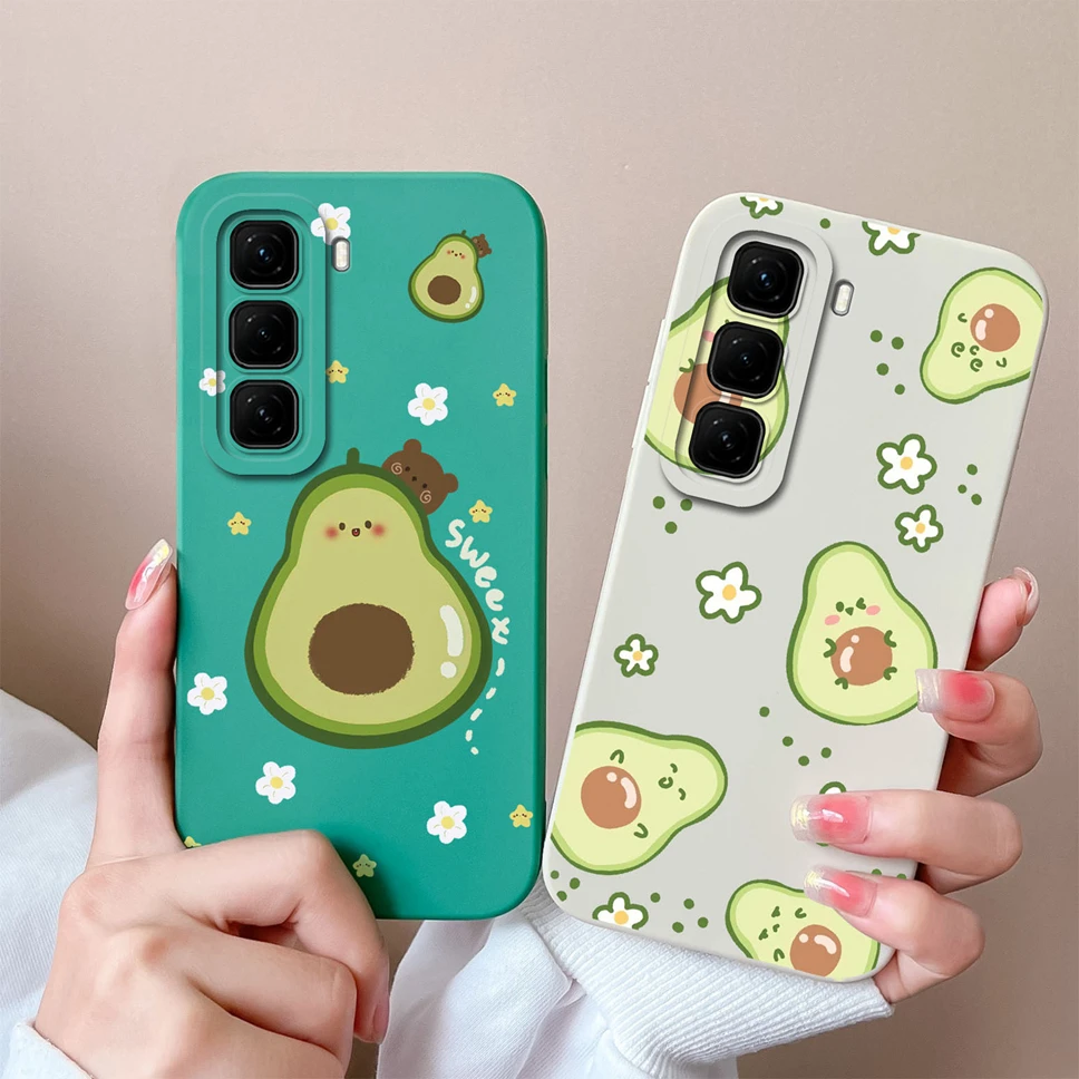 Phone Case For Infinix Hot 50 Pro+ 50i 5G Silicone Shockproof Fashion Flower Back Cover For Infinix Hot50Pro+ 50 i Fundas Bumper