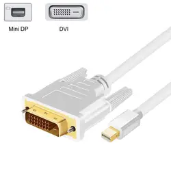 for Laptop Adapter Thunder-bolt Port HDTV Mini DP to DVI Cable Video Cable Mini DisplayPort to DVI Converter Line