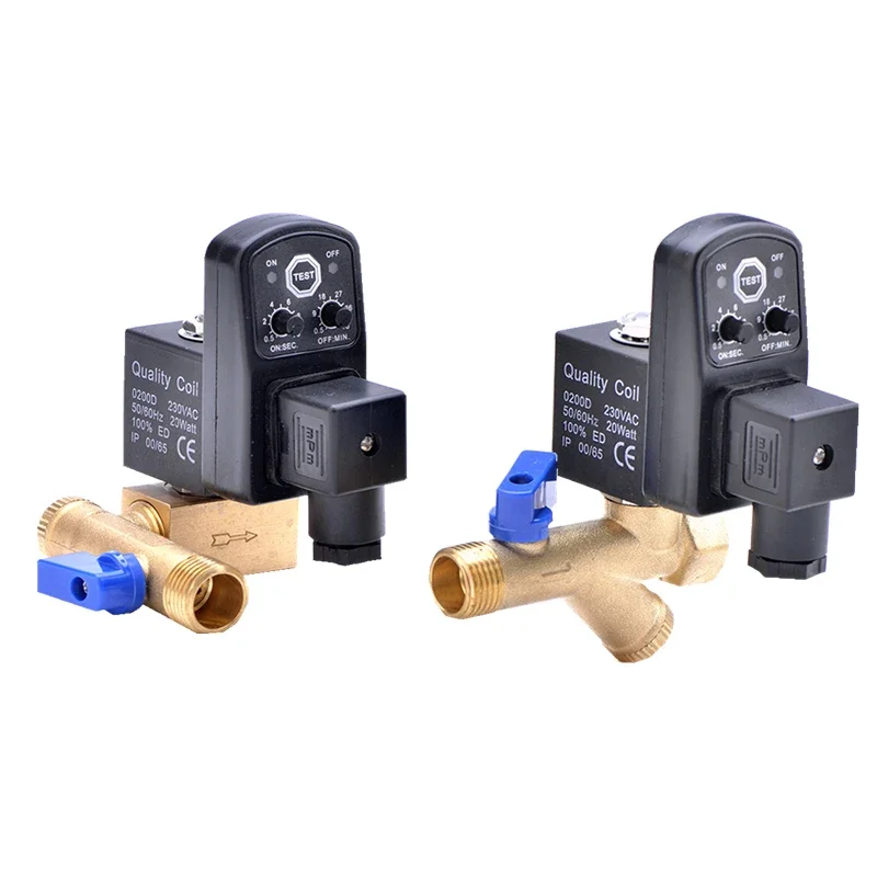 Electronic automatic drain valve  OPT-A/B OPT-HP40 air pressure 4-point drain valve 0200D