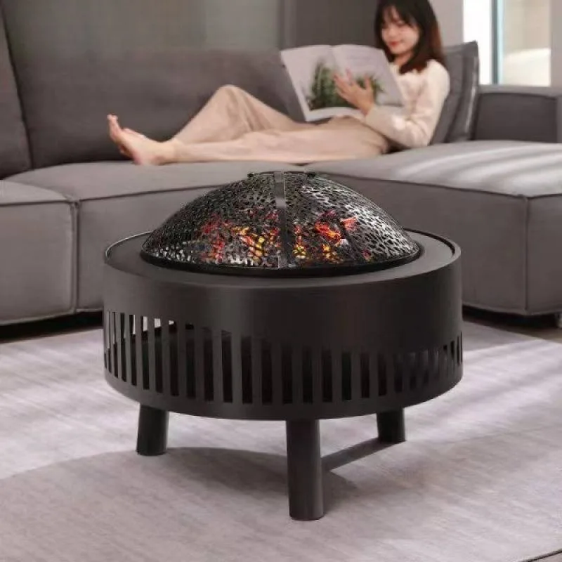 Estufa de calefacción para el hogar, parrilla para barbacoa al aire libre, parrilla para jardín, brasero de carbón para interiores, estufa de carbón sin humo