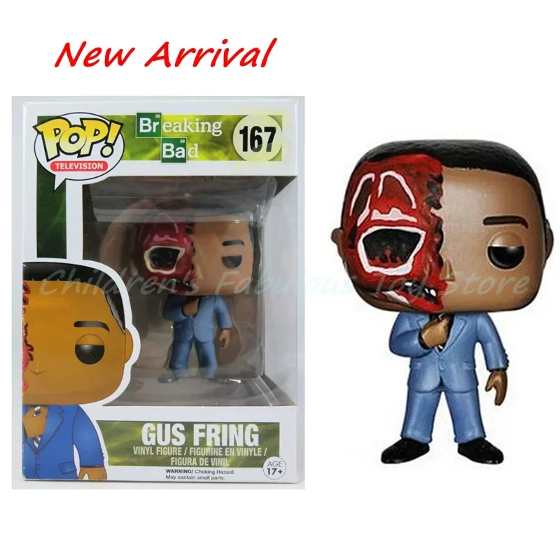 NOVO Funko POP! Quebrar o mau # 167 Gus Fring (Dead) Vaulted Rare Vinyl Action Figures Modelo Brinquedos para crianças Presente