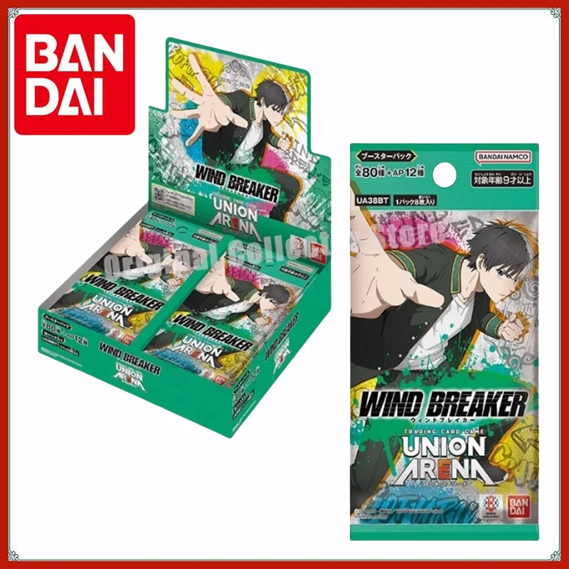 

Оригинальные карты Bandai UNION ARENA TCG, коллекционная игра The Realm of Fighting, японский UA38BT, ветрозащитный колокольчик, пополняющая сумка, коллекционная