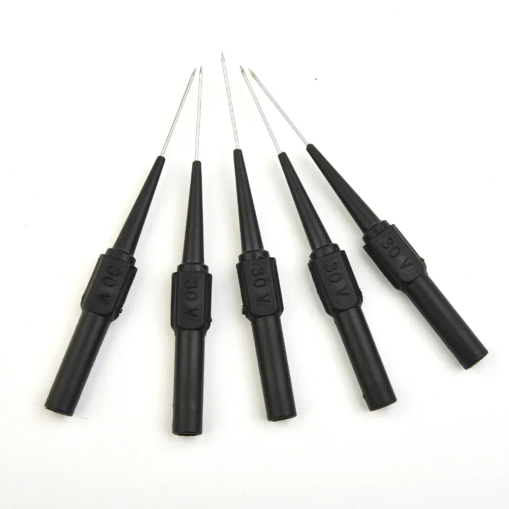 2/10pcs Insulation Piercing Needle Non-destructive Multimeter Test Probes Measuring Device Red/Black 30V For Banana Plug