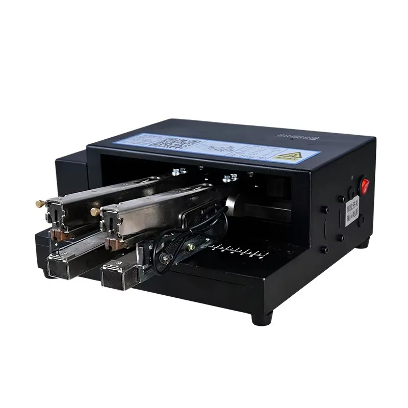 Automatic Heavy-duty Double-head Electric Stapler, Suitable for Binding Paper, Gift Cards, and Books