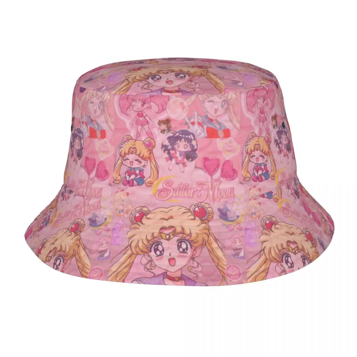 

Custom Custom S-Sailors M-Moons Cartoon Bucket Hats for Women Men Print Animes Summer Travel Beach Animes Fisherman Cap