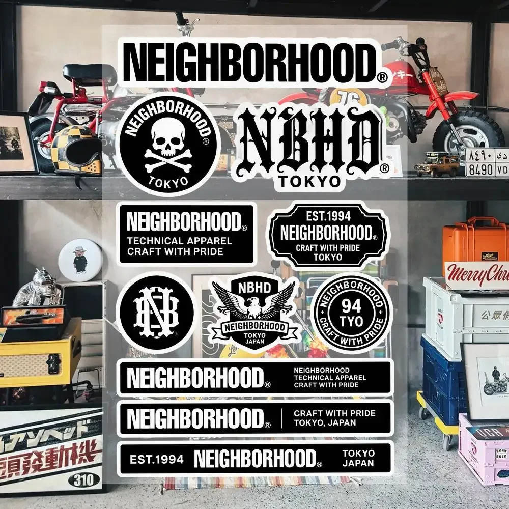 N-eighborhood Aesthetic Graffiti Waterproof PVC Stickers for Car Motorcycle Skateboard Helmet Notebook