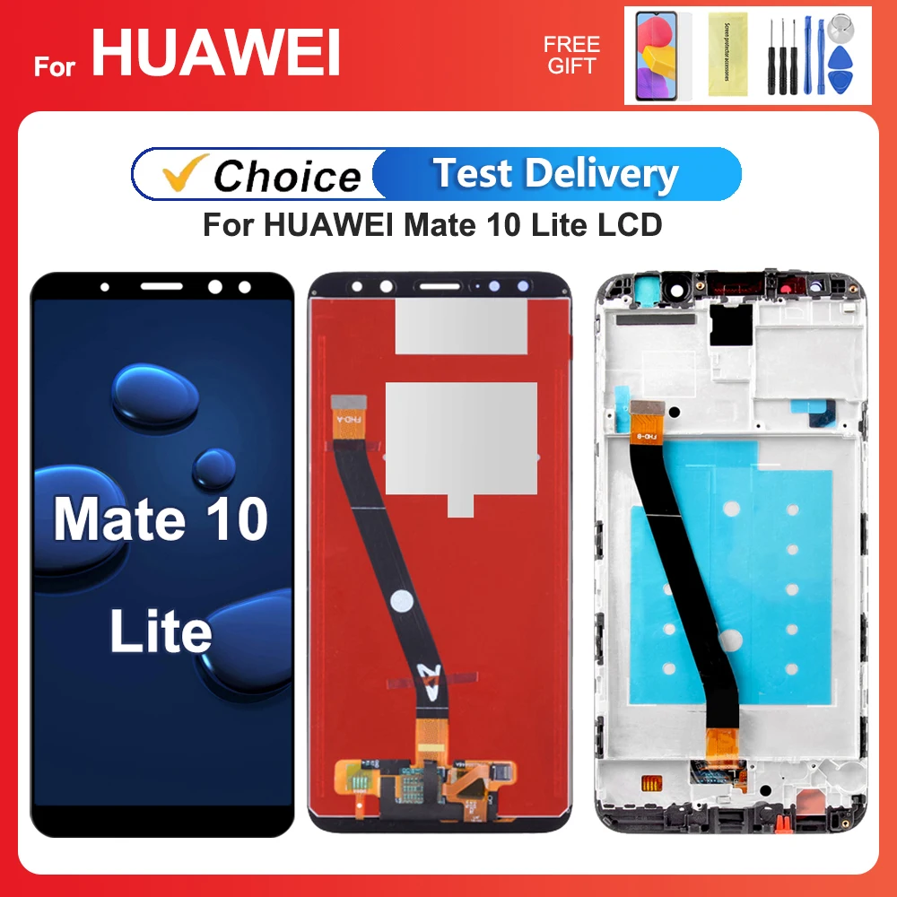 OEM For HUAWEI Mate 10 Lite 5.9''For Nova 2i RNE-L21 L22 L01 L02 LCD Display Touch Screen Digitizer Assembly Replacement