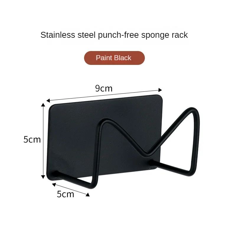 

Sponge Holder Self Adhesive Kitchen Accessories Drainer Rack Stainless Steel Kitchen Organizer Storage Shelf Cutting Board Hook