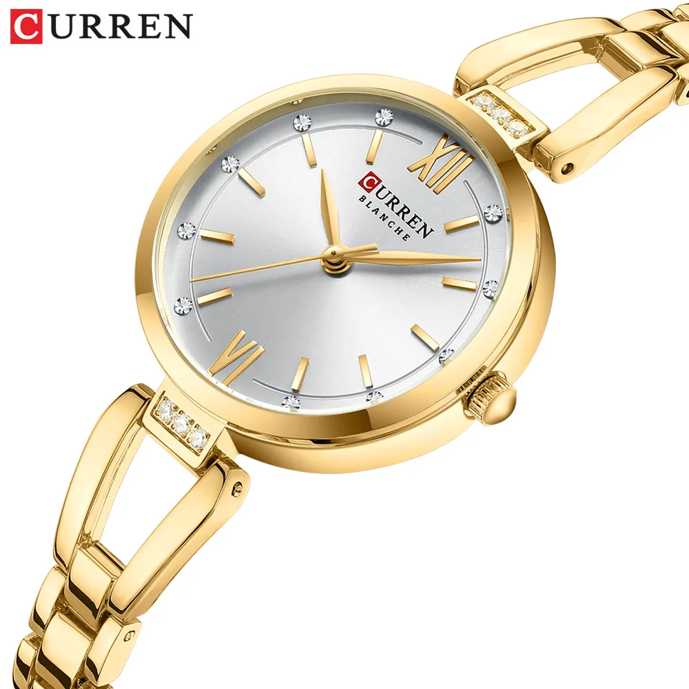 CURREN 9092 Orologio al quarzo da donna elegante Orologio da donna classico alla moda Orologio da donna casual da lavoro in acciaio inossidabile impermeabile