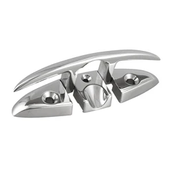 스테인레스 스틸 해양 보트 요트 볼라드, 보트 계류용 도크 깔끔한 클릿, 접이식 보트 액세서리, 해양 316, 5 인치