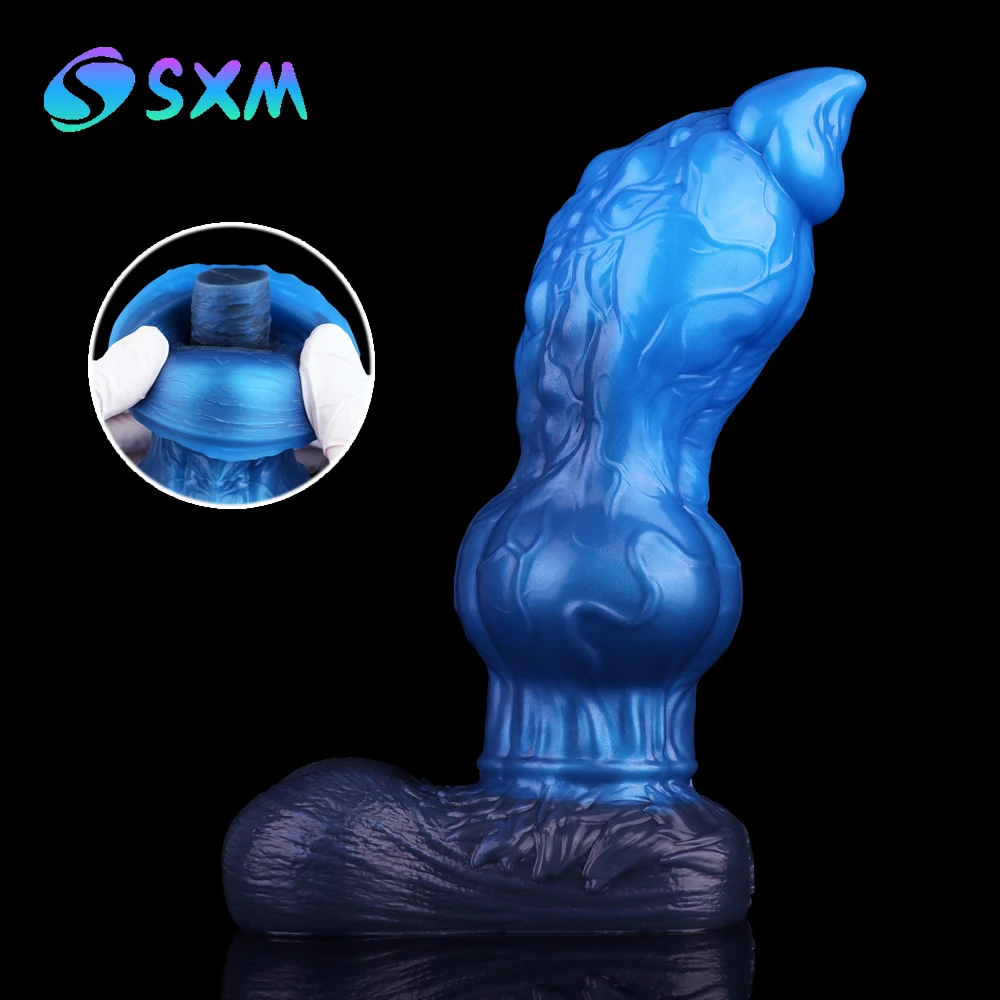 sxm-–-gode-double-couche-en-silicone-avec-ventouse-grand-nœud-penis-de-chien-stimulateur-vaginal-plug-anal-jouets-sexuels-pour-femmes-et-hommes