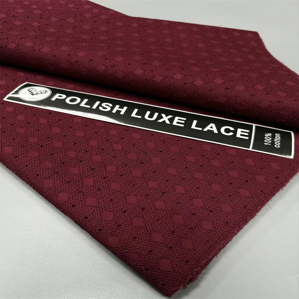

2025 Nigerian Polish Lace Material For Men Cloth African Soft Cotton Fabric High Quality Material for Man Suit fabric New Design