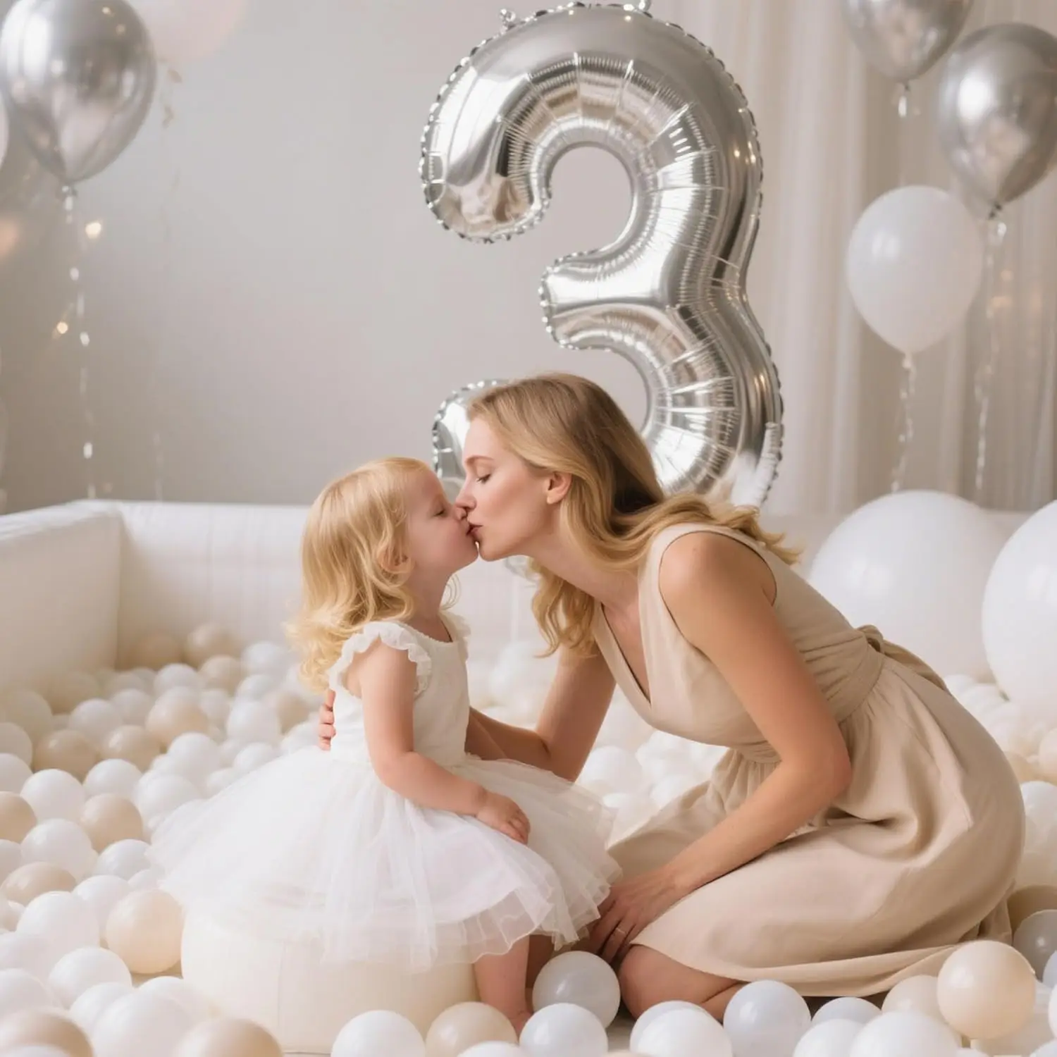 100 stuks ballenbak ballen plastic speelballen voor baby peuters kinderen jongens meisjes speelhuisje decor speel zwembad plezier, wit + beige + helder