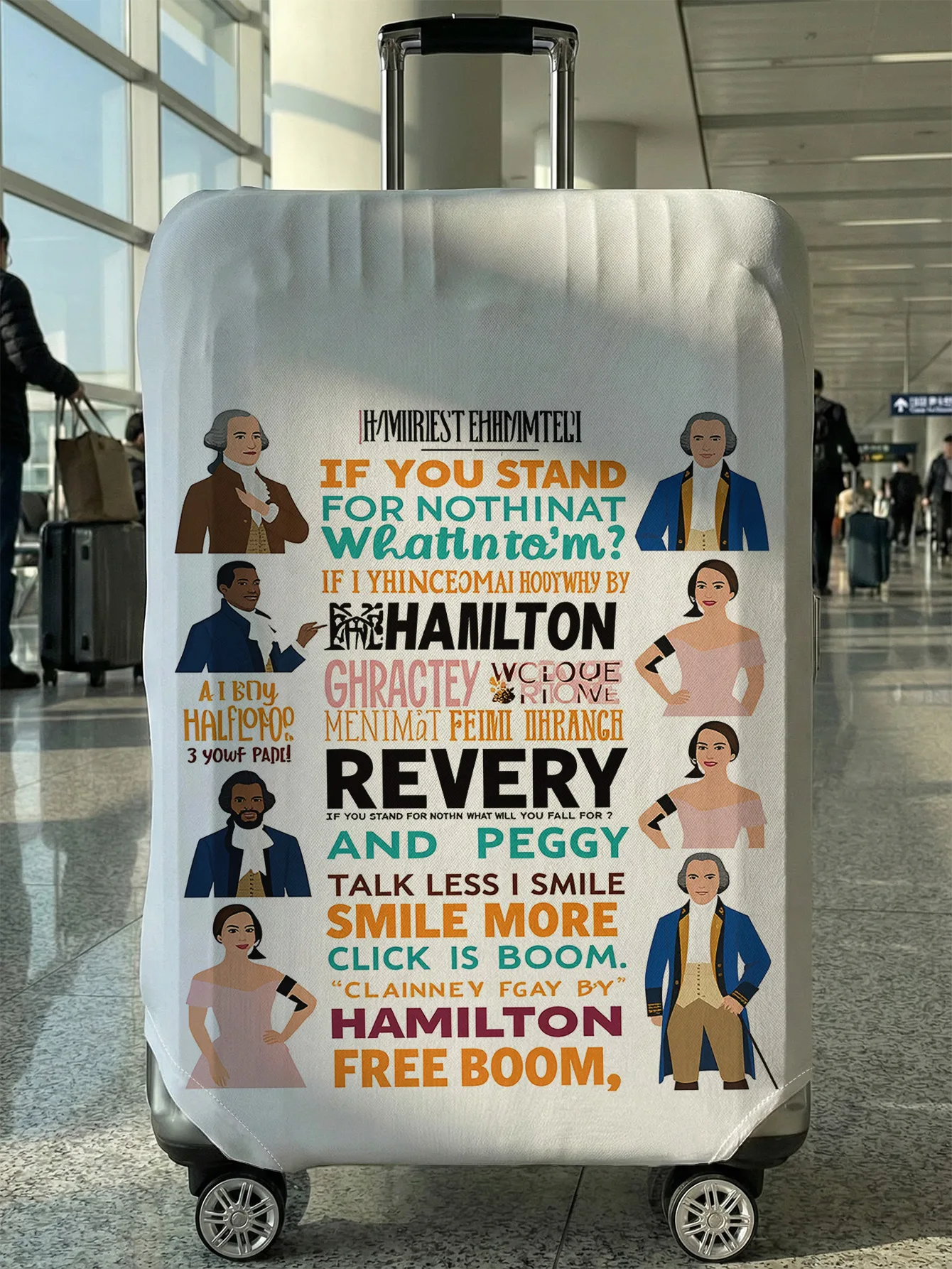 

Чехол для защиты багажа с принтом в стиле музыкальной тематики, подходит для чемоданов 18-32 дюймов, перчатки для защиты ручки чемодана, дорожные аксессуары.