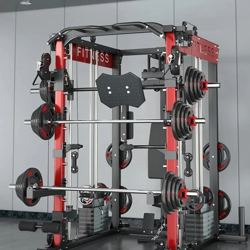 O8- Commercial Comprehensive Trainer Home Fitness Equipment Multifunctional Squat Rack