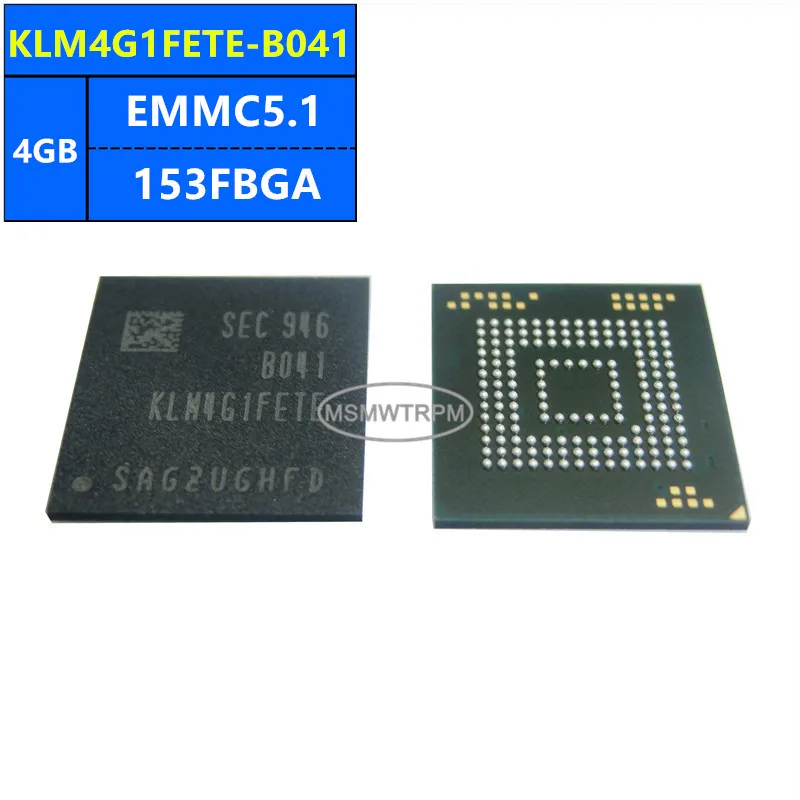 S40FC004C1B1C EMMC04G-M627 BWCMAB811G04G KLM4G1FETE-B041 EMMC5.1 4GB 153FBGA Memory Chip IC Electronic Components New Original