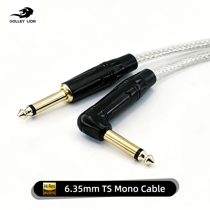 

6.35mm Audio Cables TRS 1/4 inch 6.5mm Audio Cable For Electric Guitar Bass 1.5m 3m Gold Plated Shielded Low Noice Jack Cable